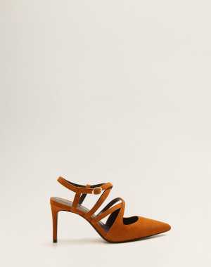 Mango Női Tűsarkú cipő Iceland narancssárga